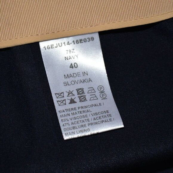 NWT Chloe Navy Blue Contrast Stitch Mini Skirt Sz 10 - Picture 7 of 7